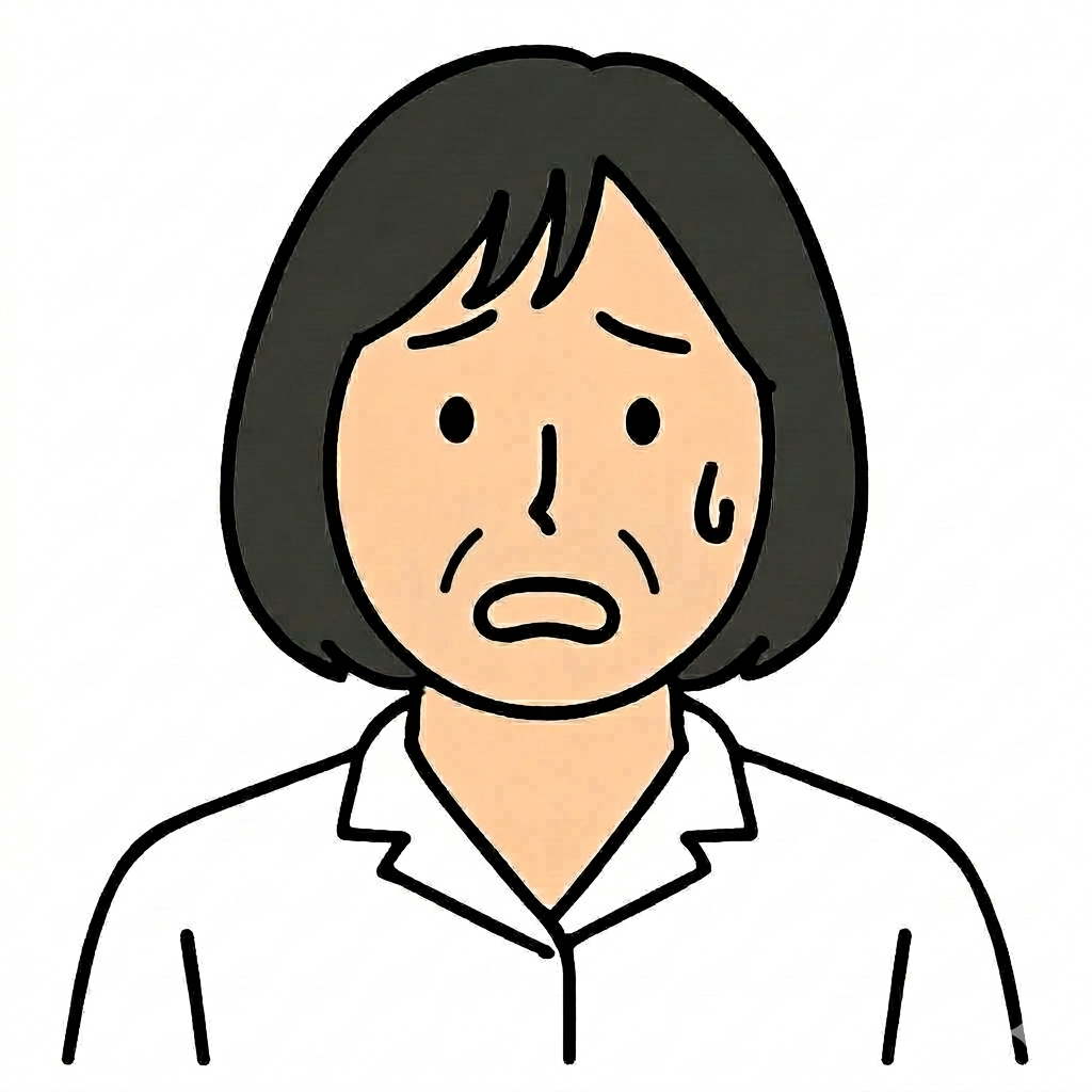 院長が焦っている顔