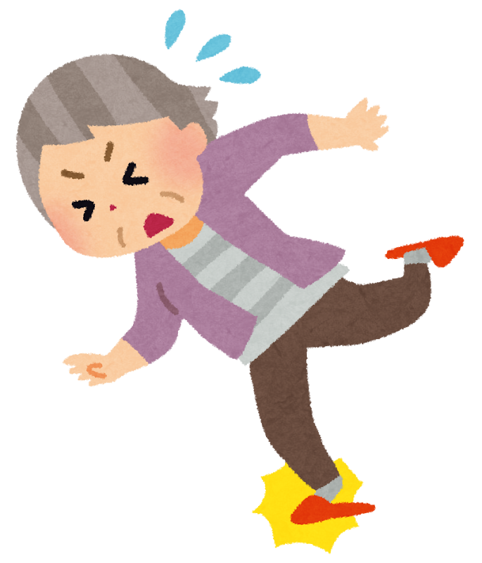 鎮静剤使用後のふらつきや転倒のイメージ