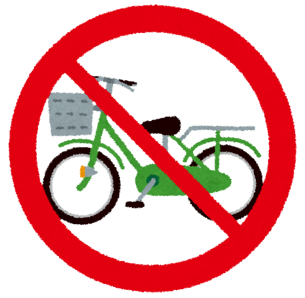 自転車禁止