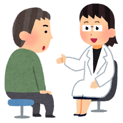 医師に健康診断について相談するイメージ